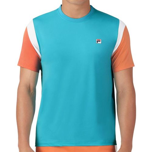 Fila Groundbreaker Short Sleeve Crew Mens Scuba Blue/Gold/White TM23B912 921
image