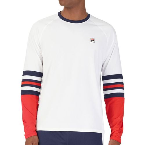 Fila Heritage Long Sleeve Crew Mens White/Navy/Red TM23C143 100
image
