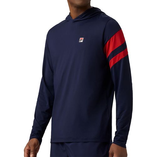 Fila Essentials Long Sleeve Hoodie Mens Fila Navy/Fila Red TM411159 431
image