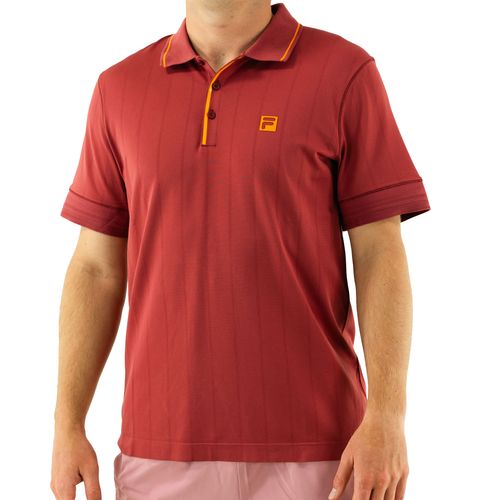 Fila Center Court Seamless Polo Mens Tibetan Red/Oriole TM511112 601
image