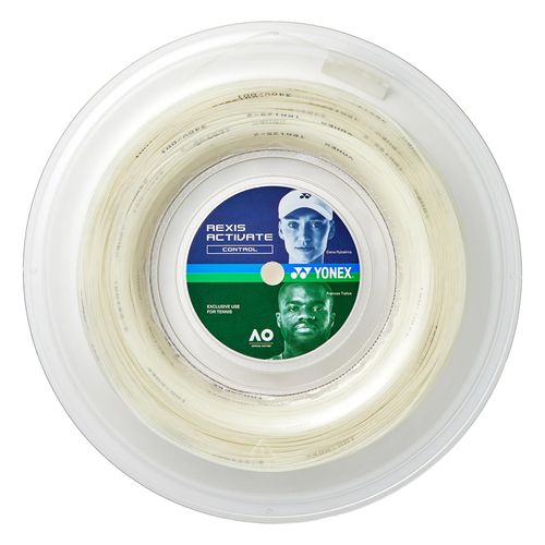 Yonex Rexis Activate 16g (1.30mm) Tennis String REEL (660) White TRA130 2WHimage