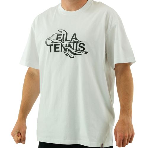 Fila Drip Graphic Tee Shirt - White | Midwest Racquet Sports