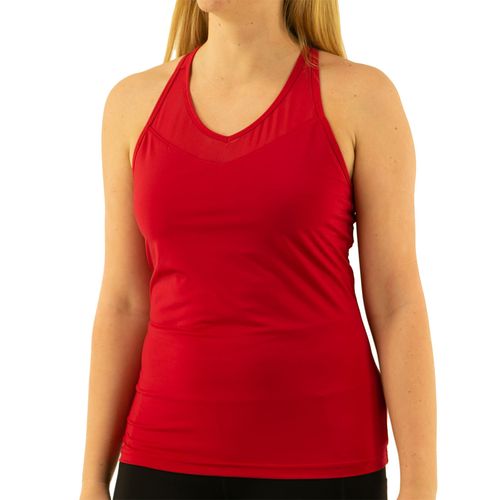 Fila Essentials Racerback Mesh Tank Top Womens Crimson TW31D352 640
image