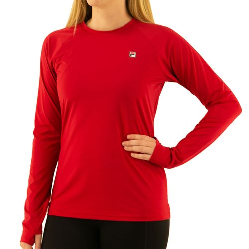 Fila Essentials Long Sleeve UV Blocker Womens Crimson TW31D356 640
image