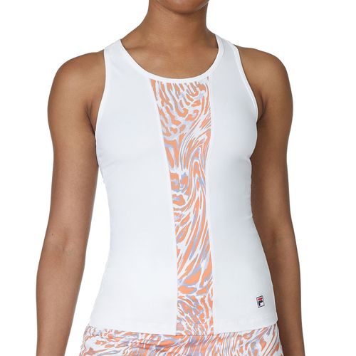 Fila Deuce Court Racerback Tank Top Womens White/Animal TW33E305-199
image