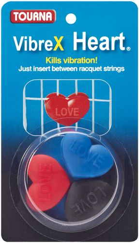 Tourna Heart Vibration Dampener 3pk Red/Blu/BlkûVIB H
image