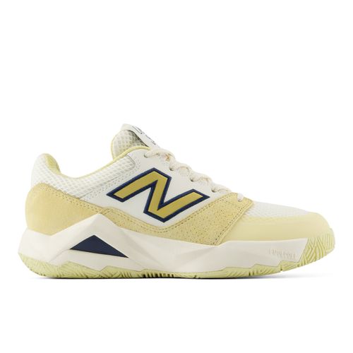 New Balance Coco Delray Womens Tennis Shoe D Width White/Yellow WCOD8UU Dimage