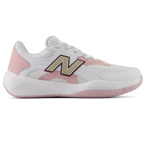 New Balance 696v7 Womens Tennis Shoe B Width White/Pink WH6961WC Bimage