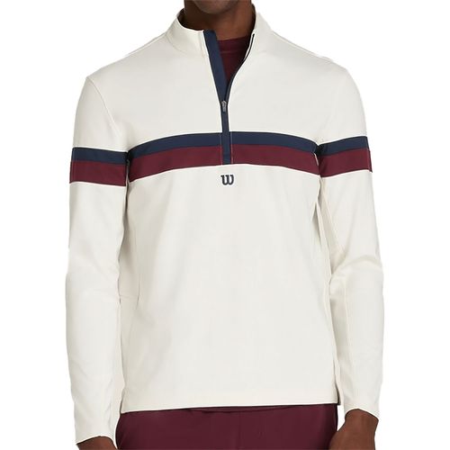 Wilson Elevate Performance 1/2 Zip Mens Sandrift WM00204531GYCimage