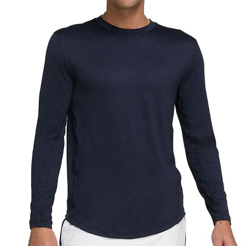 Wilson Everyday Performance Long Sleeve Tee Shirt Mens Classic Navy WM00220411 DBC
image