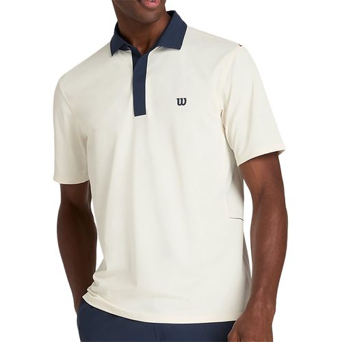 Wilson Challengers Technical Polo Mens Sandrift WM00507531GYCimage
