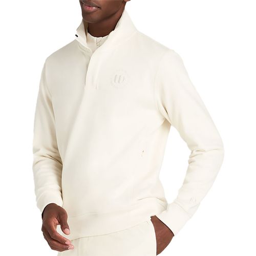 Wilson Tennis Club 1/2 Zip Mock Sweatshirt Mens Sandrift WM00512531 GYC
image