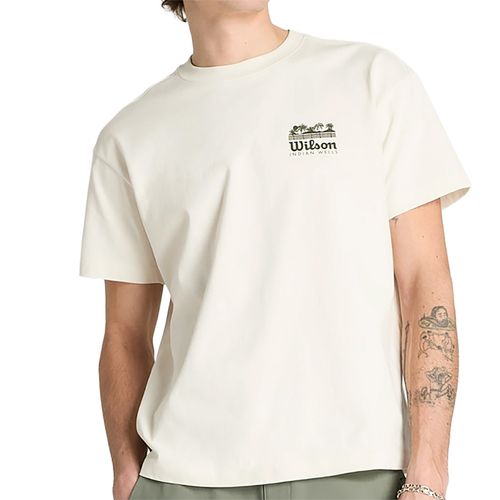 Wilson Classic Cotton Graphic Tee Shirt Mens Sandrift WN00016W002001image