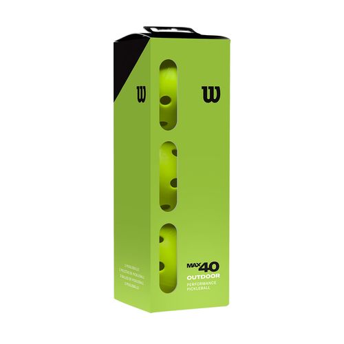 Wilson Max 40 Outdoor Pickleball (3 pack) - Neon Green | Midwest