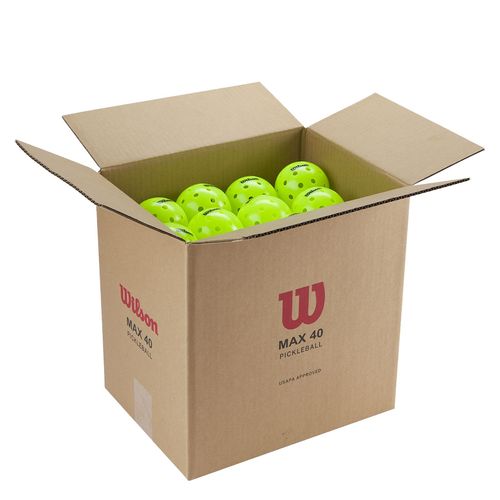 Wilson Max 40 Outdoor Pickleball CASE (48pk) Neon Green WR8909901001
image