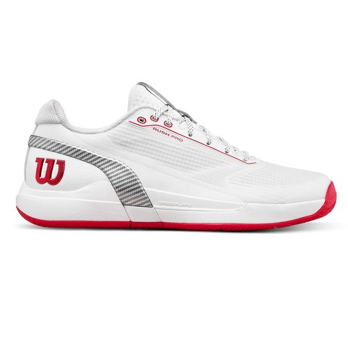 Wilson Rush Pro 5 Mens Tennis Shoe White/Wilson Red/Black WRS01048001image