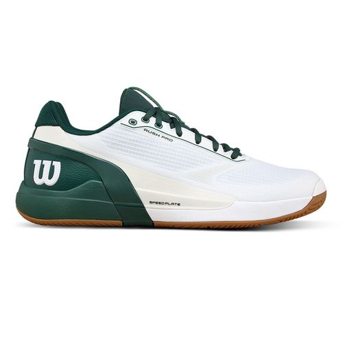 Wilson Rush Pro 5 Mens Tennis Shoe White/Sycamore/Gum WRS337180Uimage