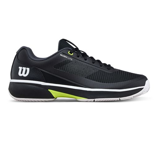 Wilson Rush Lite 5 Mens Clay Tennis Shoe Black/White/Safety Yellow WRS338730Uimage