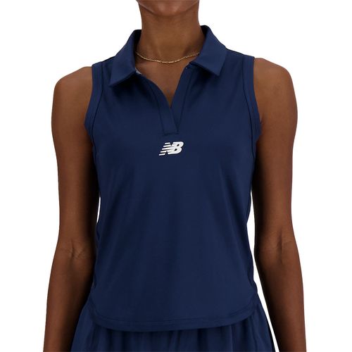 New Balance Collared Tournament Tank Top Womens Navy WT41402 NNY
image