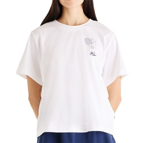 New Balance Graphic Tee Shirt Womens White WT61C8ZO WTimage