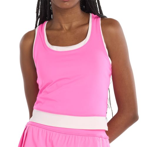 New Balance Tournament Tank Top Womens Pink Heat WT61R1HR AABimage