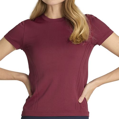 Wilson Pro Seamless Tee Shirt Womens Cranberry WW00593R046001image