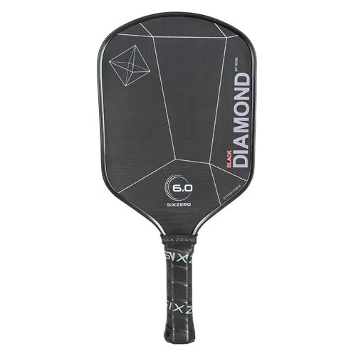 SixZero Black Diamond Power 14mm Pickleball Paddle Black YZBD02 BLKimage