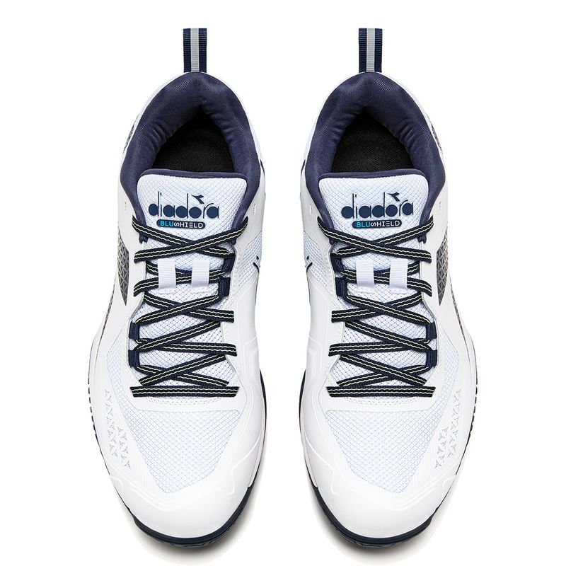 Diadora Torneo 2 AG Mens Tennis Shoe - White/Pageant Blue