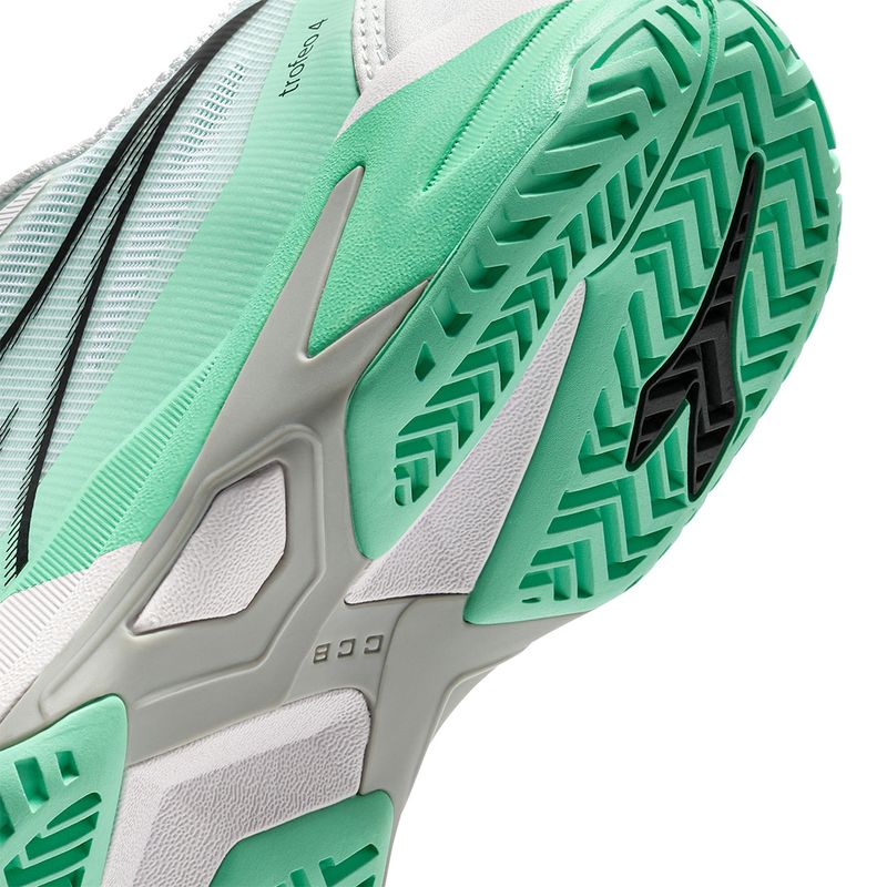 Diadora Trofeo 4 AG Womens Shoe - White/Cabbage | Midwest Racquet