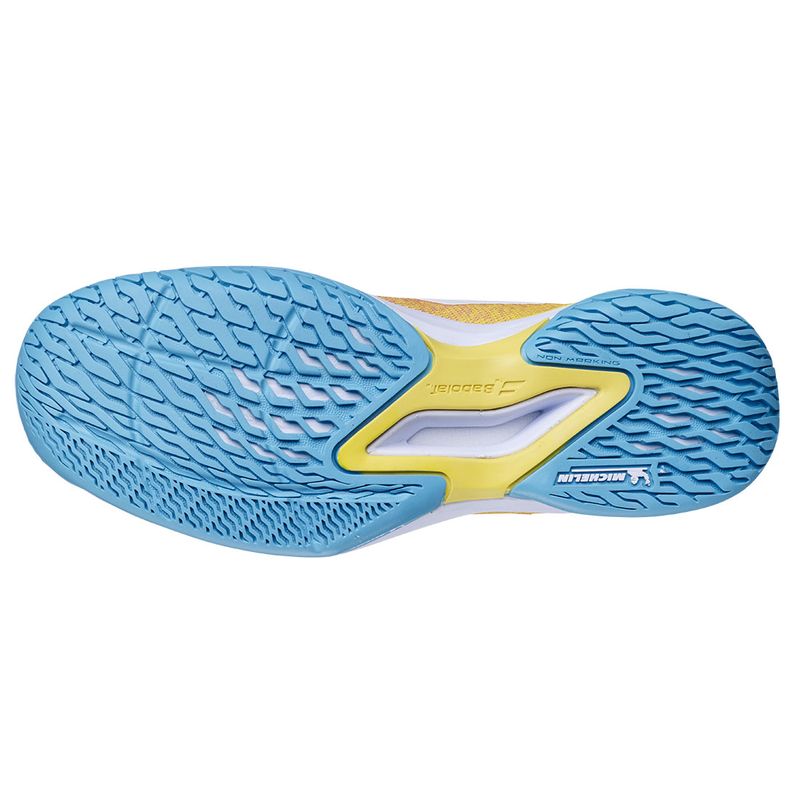 Babolat Jet Mach III Junior Tennis Shoe - Coral/Gold Fusion