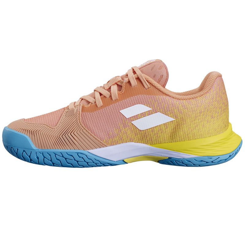 Babolat Jet Mach III Junior Tennis Shoe - Coral/Gold Fusion Babolat Jet Mach III Junior Tennis Shoe - Coral/Gold Fusion