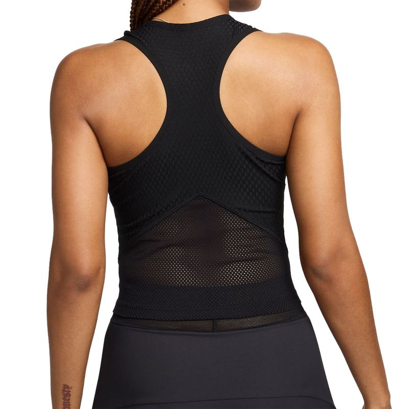 Nike Court Dri Fit Slam Tank Top - Black/Light Wild Mango