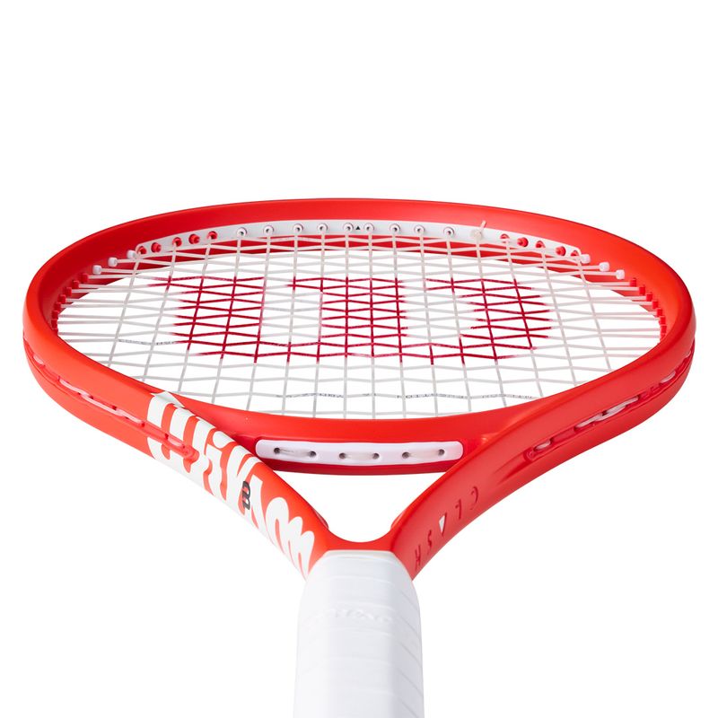 Wilson Clash 100 v3 Reverse Tennis Racquet - Red/White | Midwest