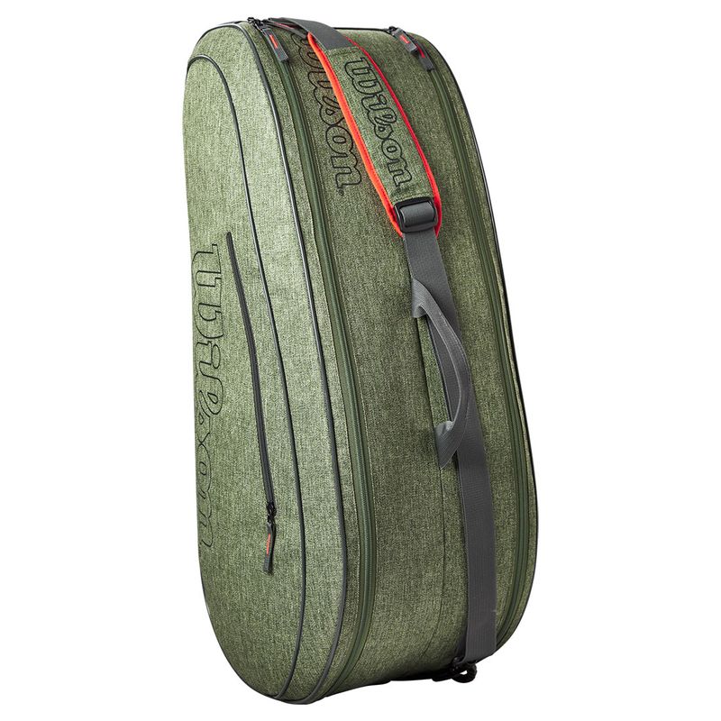 Wilson Team 6 Pack Tennis Bag Heather Green Midwest Racquet Sports