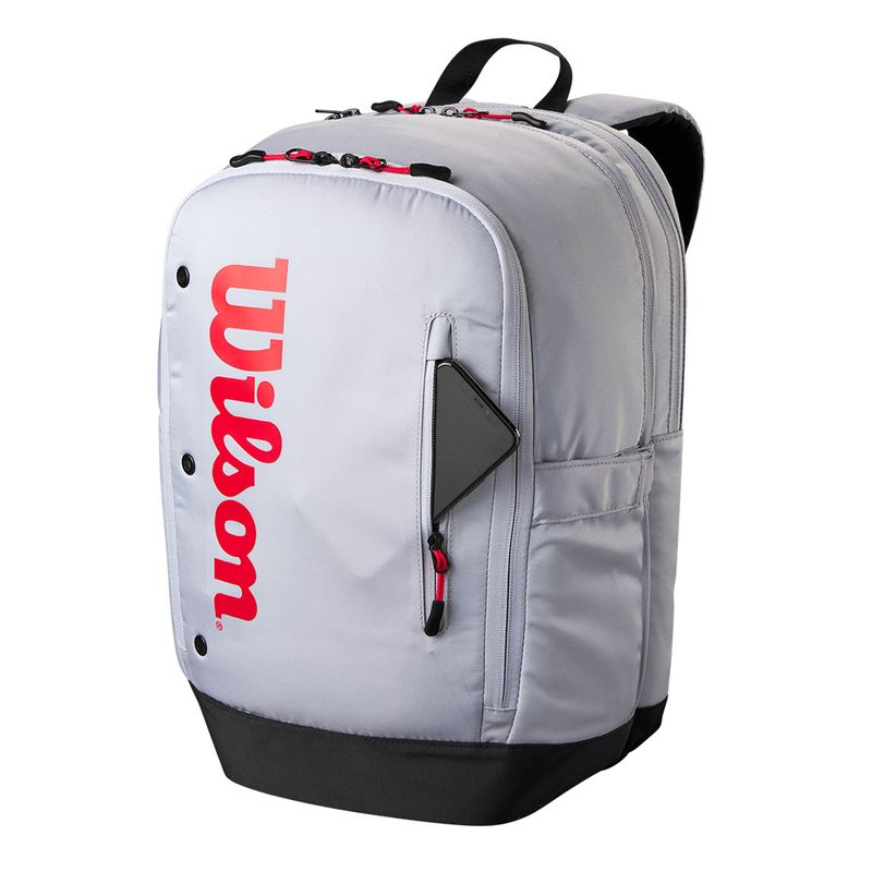 thumbnail image 2 of Wilson Junior Backpack - Grey/Red 2 of 11